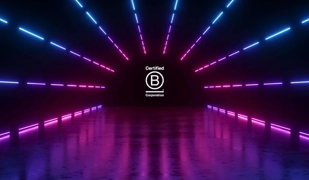 Certified B Corporation badge celebrating Clockwise Marketing's B Corp certification