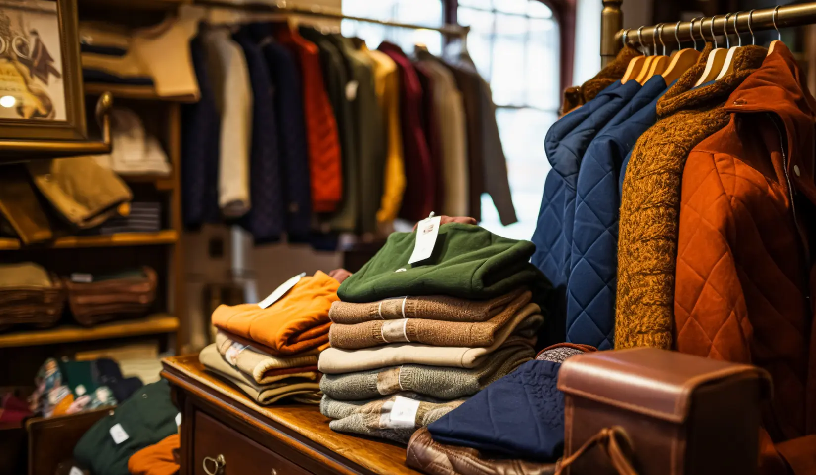 Clothing rack in a retail store illustrating Black Friday overconsumption and fast fashion