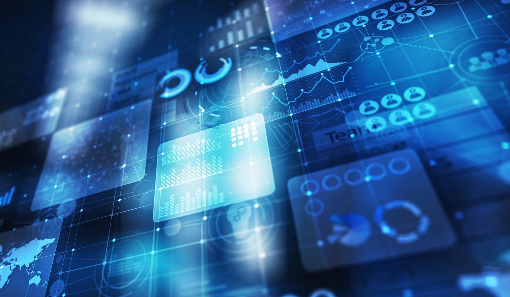 Digital cybersecurity interface representing marketing and ad account security